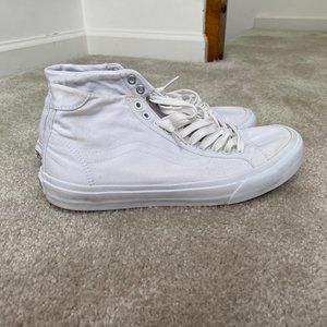 High-Top White Vans
